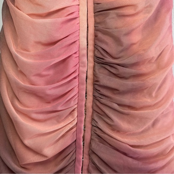 Zara Blush Ruched Mini Dress - Picture 3 of 7